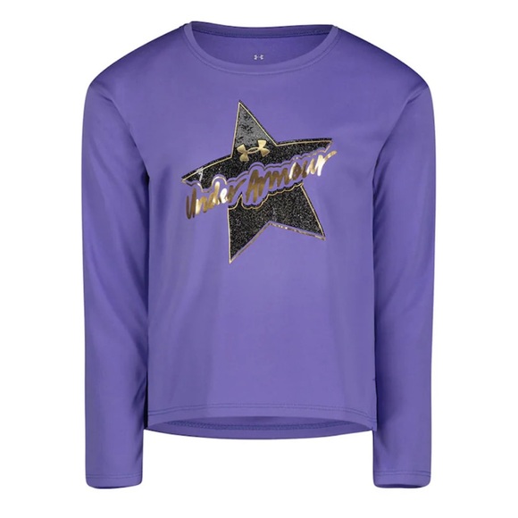 Under Armour Glitter Luxe Star Tee- Brand New With Tags - Picture 1 of 5